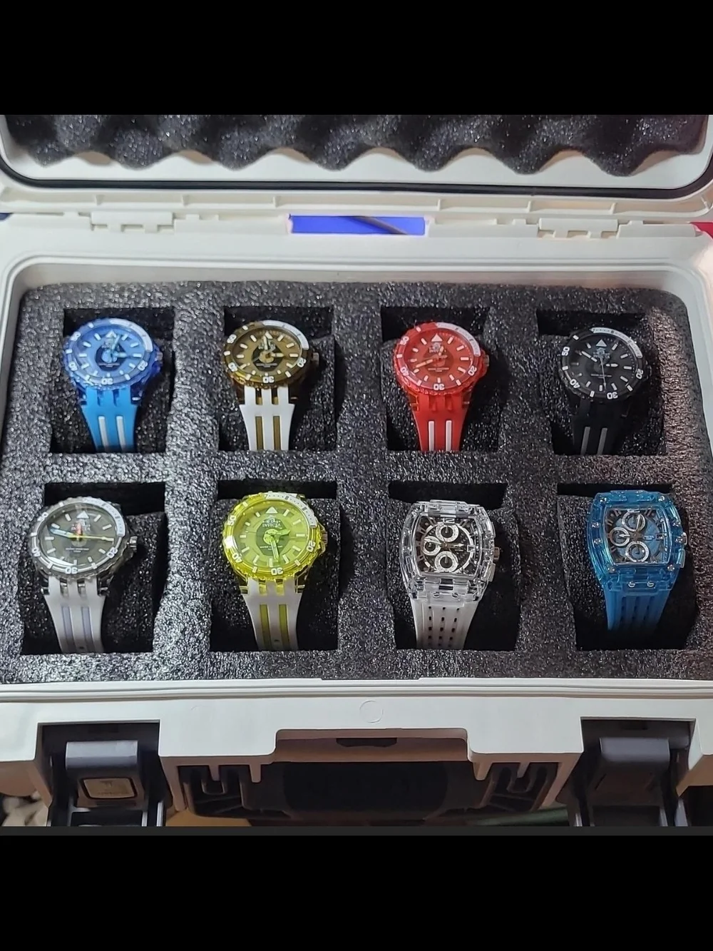 Invicta Subaqua Colorful Sport Watch Set - Multicolor Silicone Straps